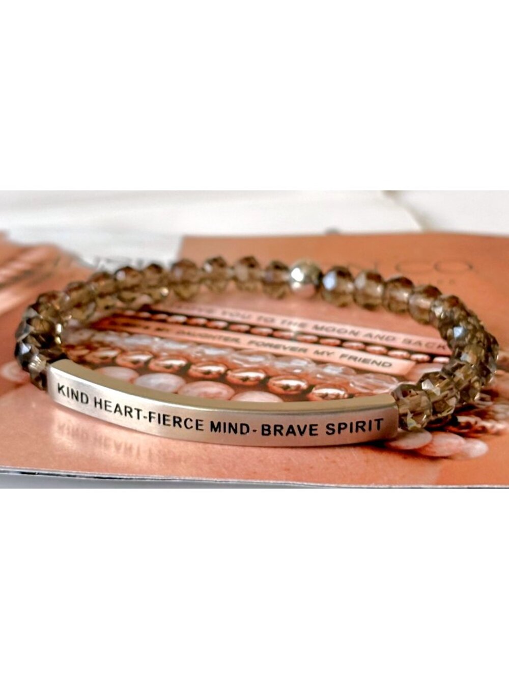 The Inspiration Co Bracelet "KIND HEART - FIERCE MIND - BRAVE SPIRIT" (S) /NEW